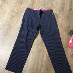 Charter Club Navy Striped Dress Pants